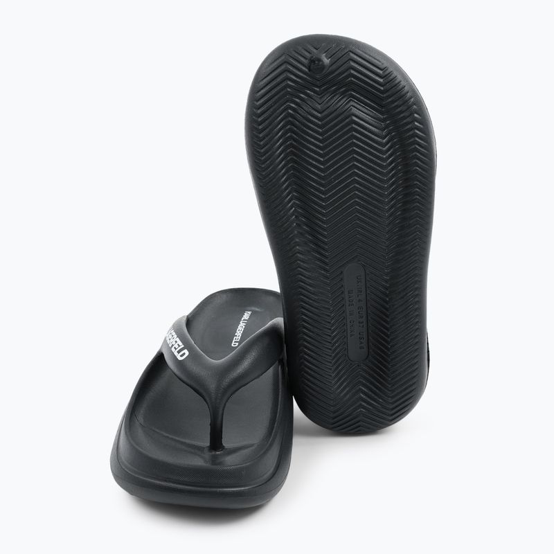 Dámské žabky KARL LAGERFELD Skoona II Hotel Thong black rubber 5