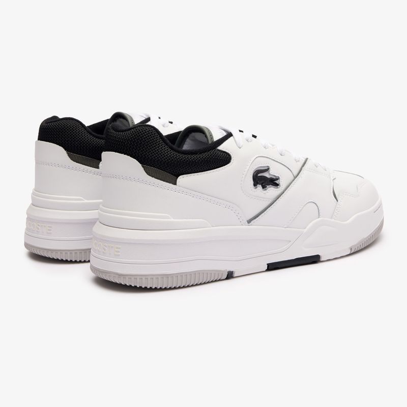 Pánské boty Lacoste Lineshot Contrasted Collar Leather white/black 10
