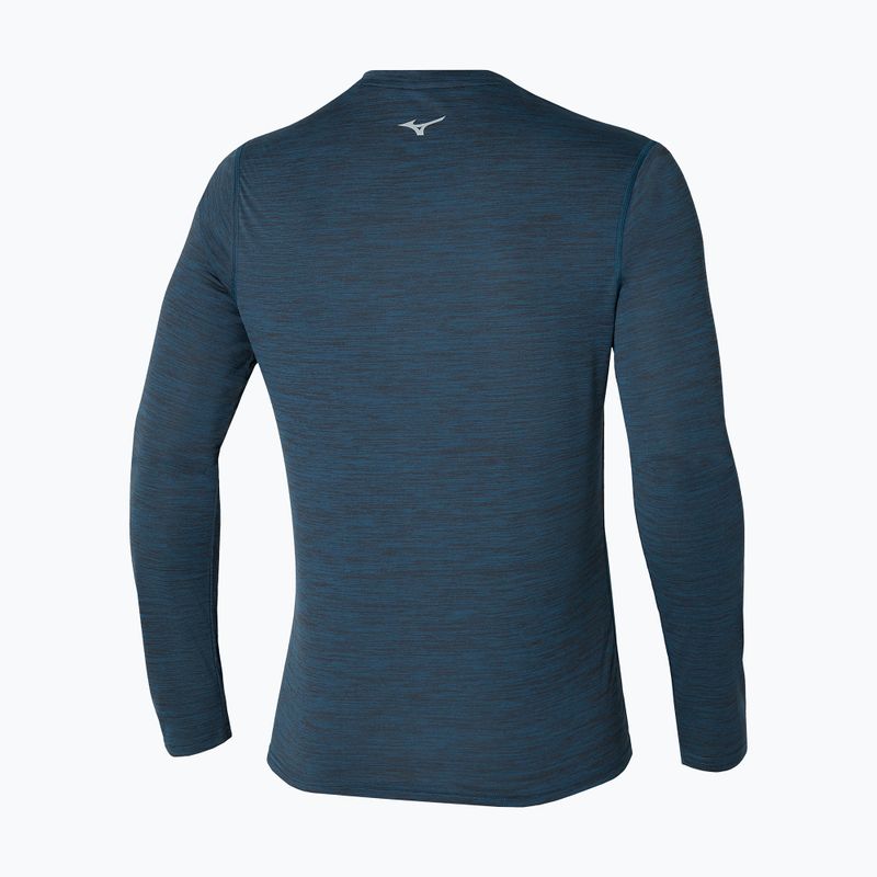 Pánské tričko longsleeve  Mizuno Impulse Core Tee blue wing teal 2