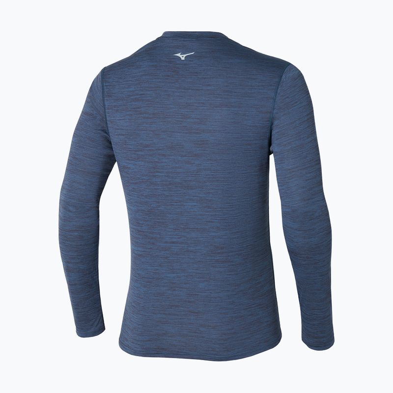 Pánské běžecké tričko longsleeve  Mizuno Impulse Core Half Zip estate blue 2