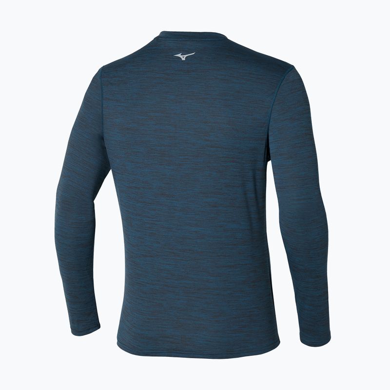 Pánské běžecké tričko longsleeve  Mizuno Impulse Core Half Zip blue wing teal 2