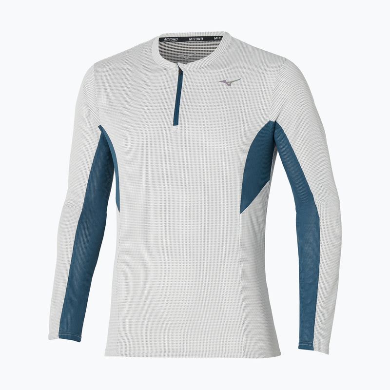 Pánské běžecké tričko longsleeve  Mizuno Dryaeroflow Half Zip nimbus cloud