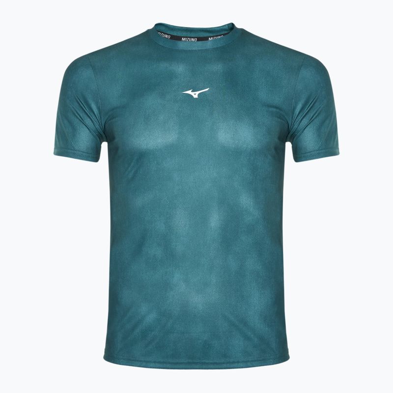 Pánské běžecké tričko Mizuno Impulse Core Graphic Tee evergreen