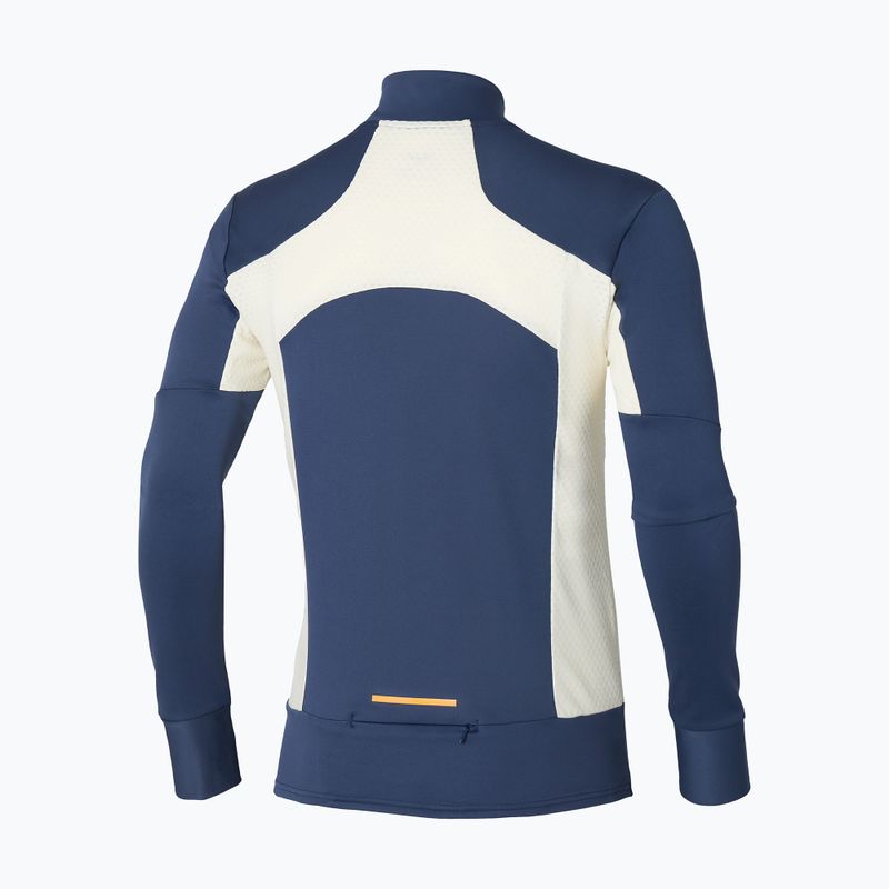 Pánská běžecká mikina Mizuno Warmalite Half Zip estate blue 2