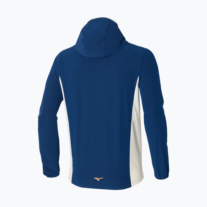 Pánská běžecká bunda Mizuno Alpha Jacket estate blue 2