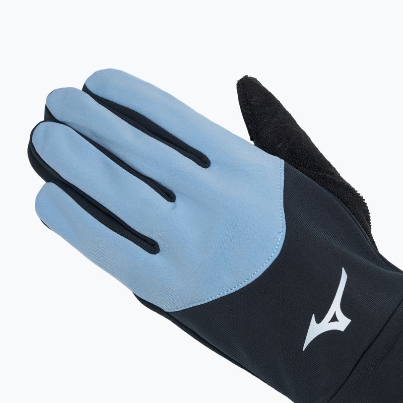 Běžecké rukavice Mizuno Warmalite black / glacier lake 4