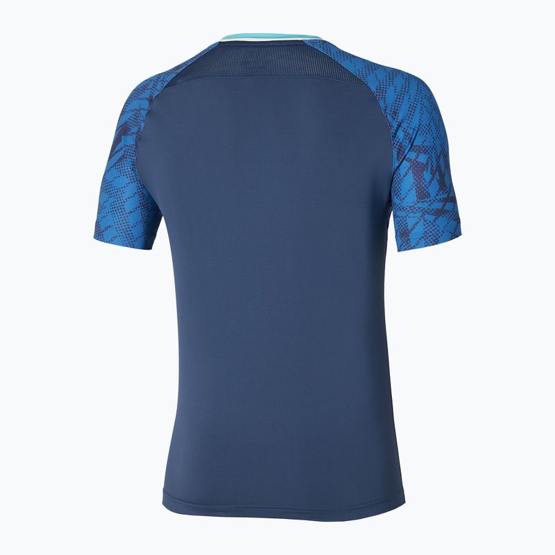 Pánské tenisové tričko Mizuno Mugen Shadow Tee estate blue 2