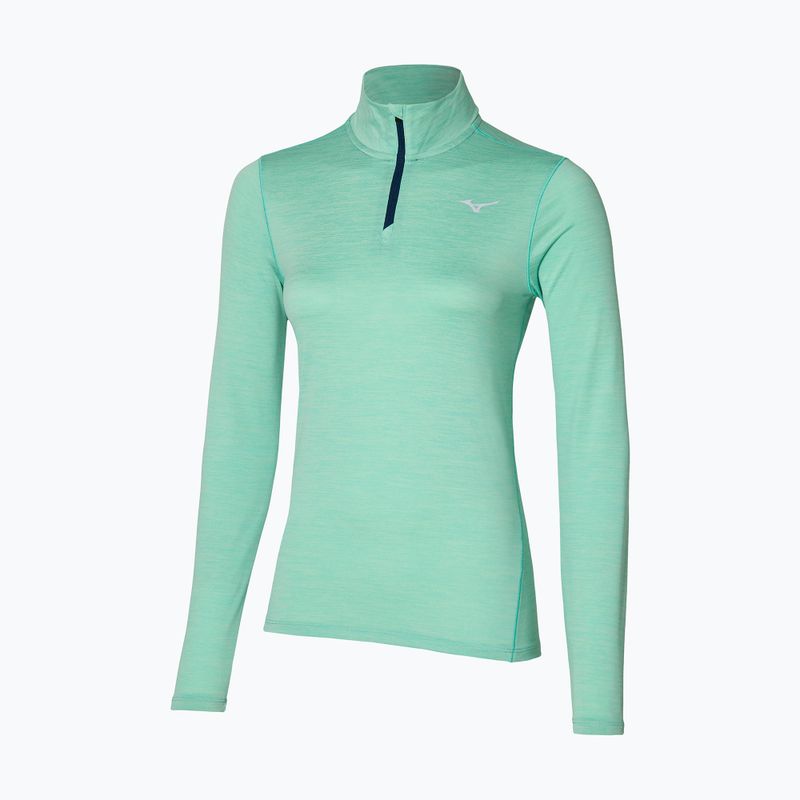 Dámské běžecké tričko longsleeve  Mizuno Impulse Core Half Zip dusty jade