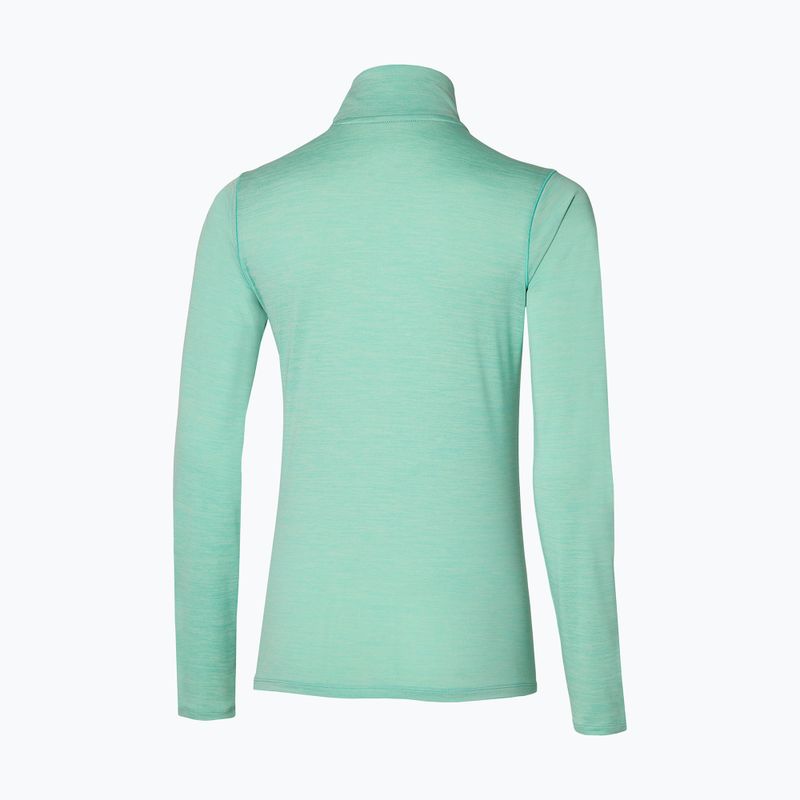 Dámské běžecké tričko longsleeve  Mizuno Impulse Core Half Zip dusty jade 2