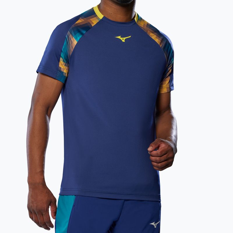 Pánské tričko Mizuno Frontier Shadow Tee bellwether blue