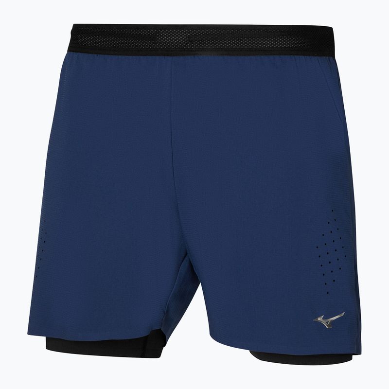 Pánské běžecké šortky Mizuno Tech Light 5.5" 2IN1 estate blue