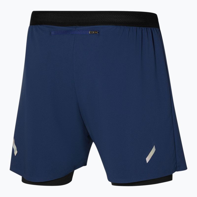 Pánské běžecké šortky Mizuno Tech Light 5.5" 2IN1 estate blue 2