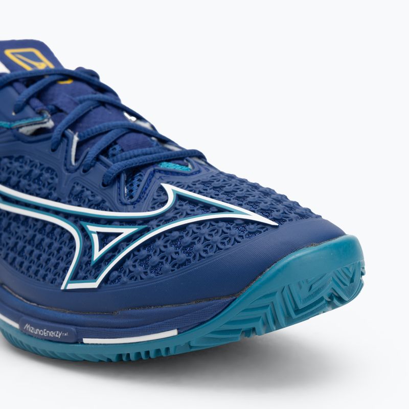 Pánské tenisové boty Mizuno Wave Exceed Tour 6 CC bellwether blue/ white/ fjord blue 7