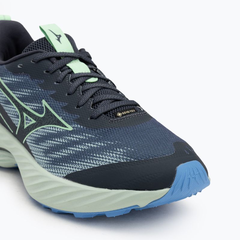 Pánské běžecké boty Mizuno Wave Rider GTX 2 vintage indigo / neo mint / front blue 7