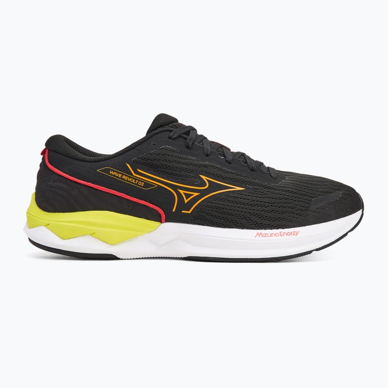 Pánské běžecké boty Mizuno Wave Revolt 3 black/bright marigold/evening primrose 2