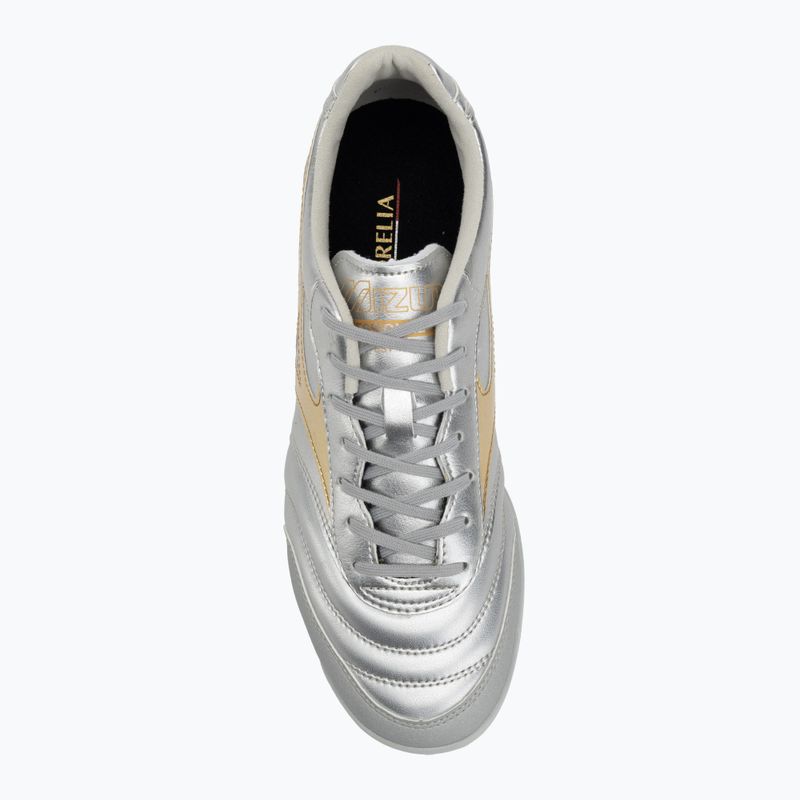 Pánské kopačky Mizuno Morelia Sala Pro TF galaxy silver/gold/gold 5