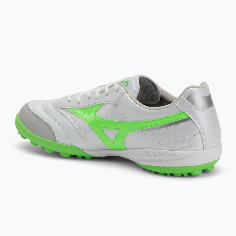 Pánské kopačky Mizuno Morelia Sala Pro TF white/neon green/galaxy silver 3