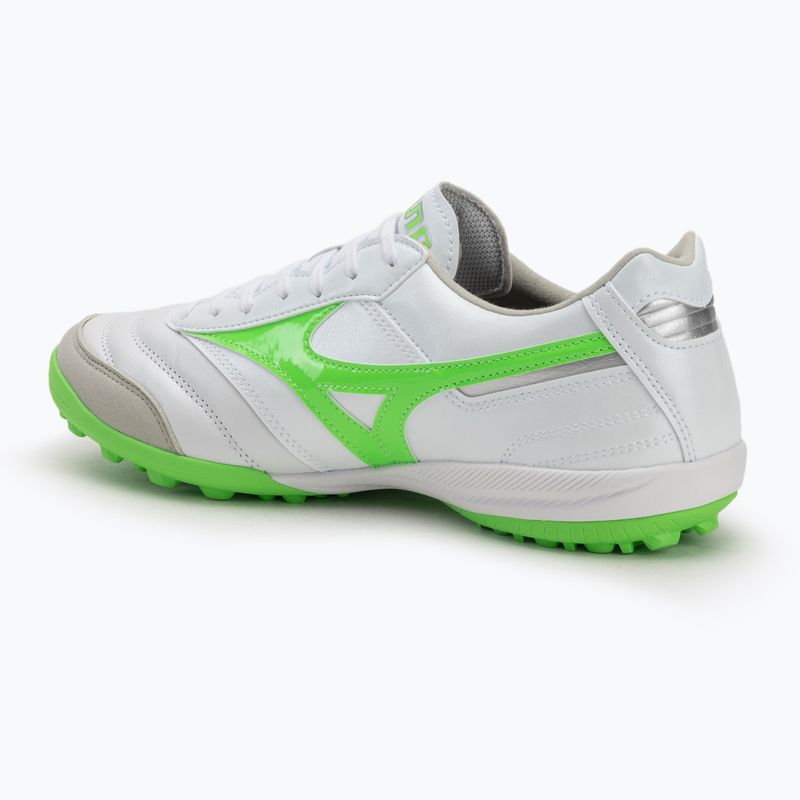 Pánské kopačky Mizuno Morelia Sala Elite TF white/neon green/galaxy silver 3