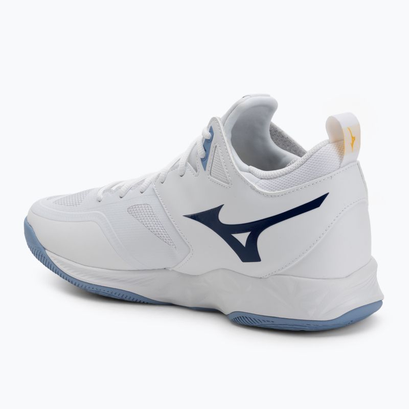 Volejbalové boty Mizuno Wave Dimension Mid bílé/bellwether modrá/belairblu 3