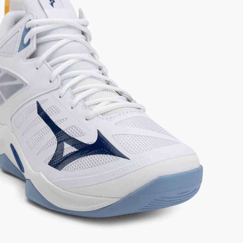 Volejbalové boty Mizuno Wave Dimension Mid bílé/bellwether modrá/belairblu 7