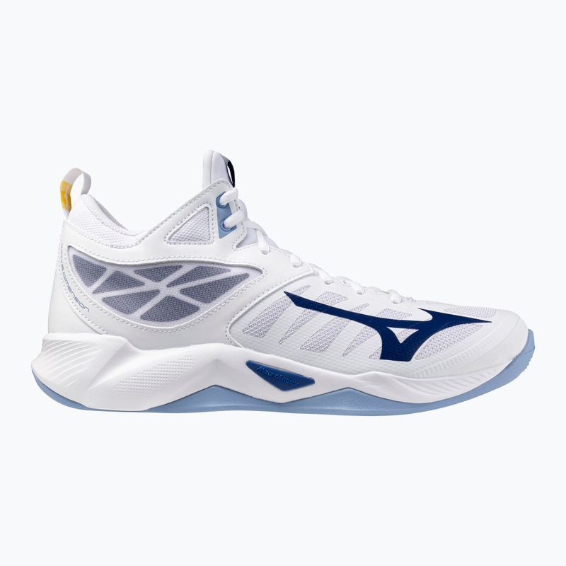 Volejbalové boty Mizuno Wave Dimension Mid bílé/bellwether modrá/belairblu 8