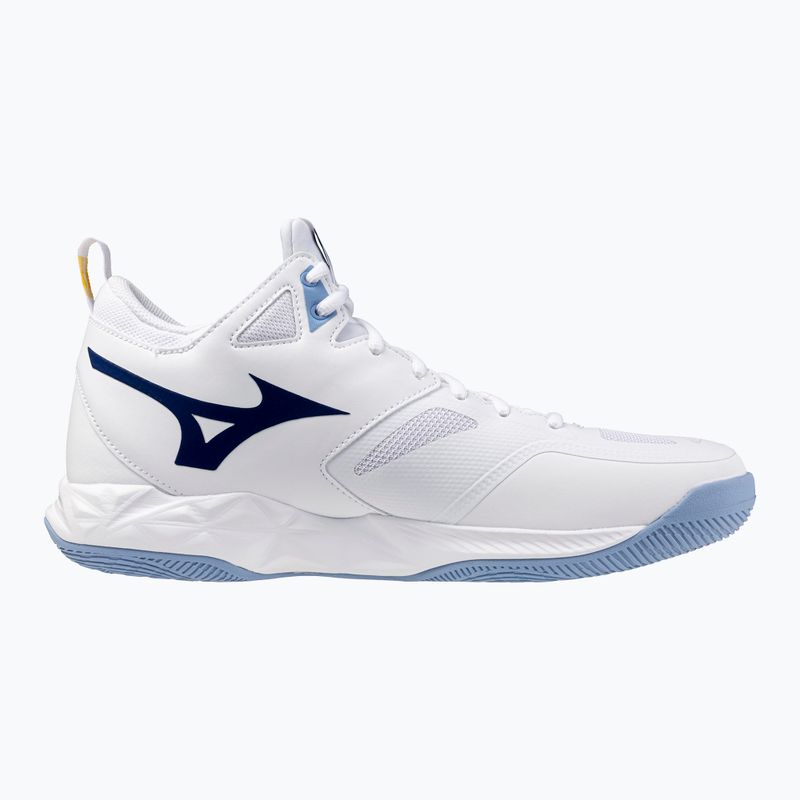 Volejbalové boty Mizuno Wave Dimension Mid bílé/bellwether modrá/belairblu 9