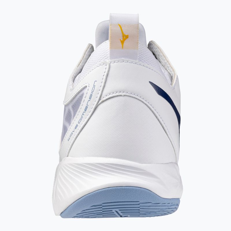 Volejbalové boty Mizuno Wave Dimension Mid bílé/bellwether modrá/belairblu 10