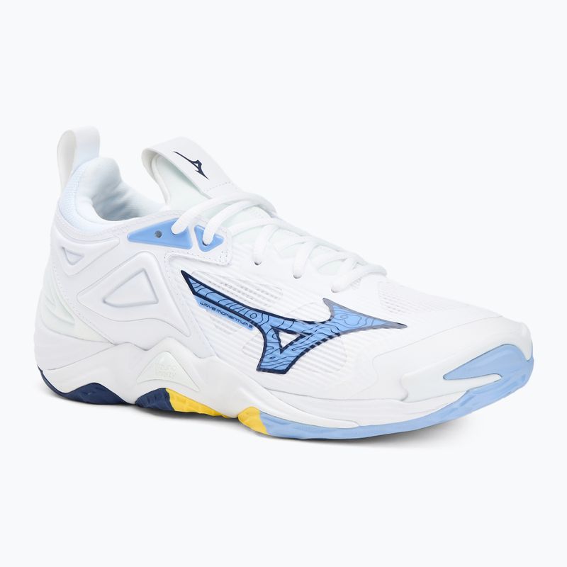 Volejbalové boty  Mizuno Wave Momentum 3 white/bellwether blue/bel air blue