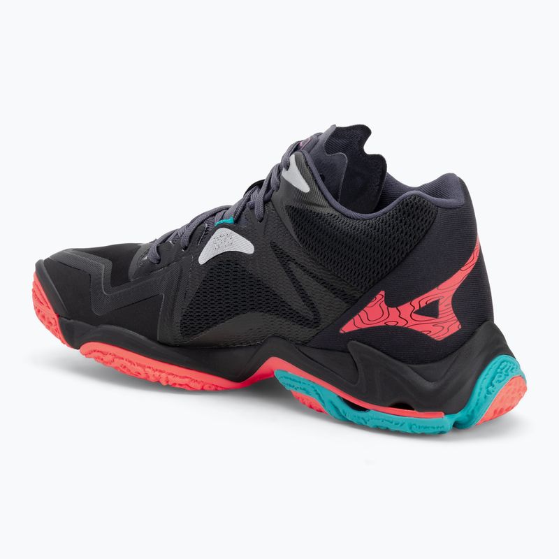 Volejbalové boty  Mizuno Wave Lightning Z8 Mid black/neon flame/peacock blue 3