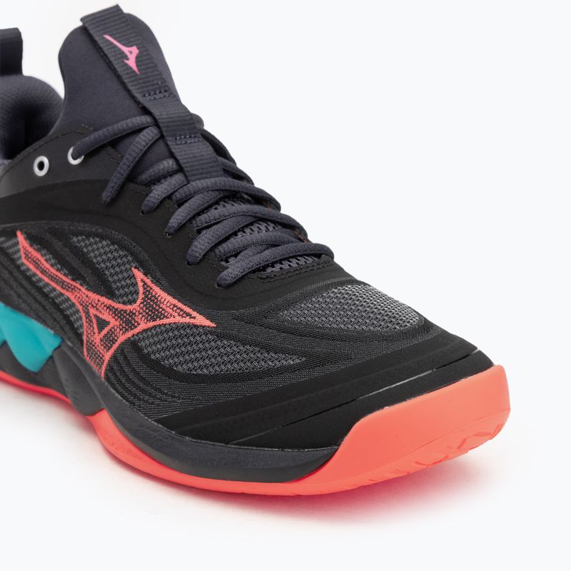 Volejbalové boty  Mizuno Wave Luminous 3 black/neon flame/peacock blue 7