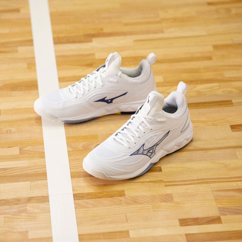 Volejbalové boty Mizuno Wave Luminous 3 bílé/bellwether modrá/belairblu 13