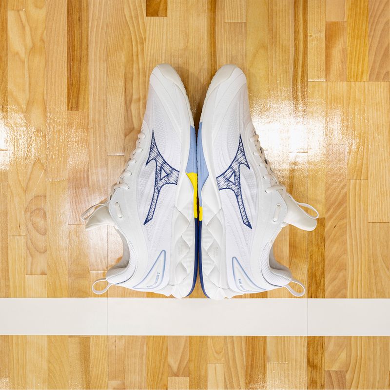 Volejbalové boty Mizuno Wave Luminous 3 bílé/bellwether modrá/belairblu 15