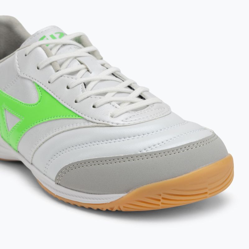 Pánské kopačky Mizuno Morelia Sala Pro IN white/neon green/galaxy silver 7