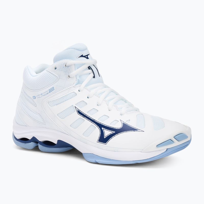 Volejbalové boty  Mizuno Wave Voltage 2 Mid white/bellwether blue/bel air blue