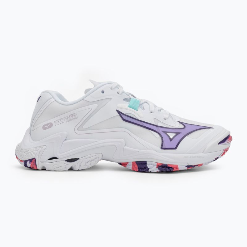 Dámské volejbalové boty Mizuno Wave Lightning Z8 bílé/fialová indigo/camelliaros 2