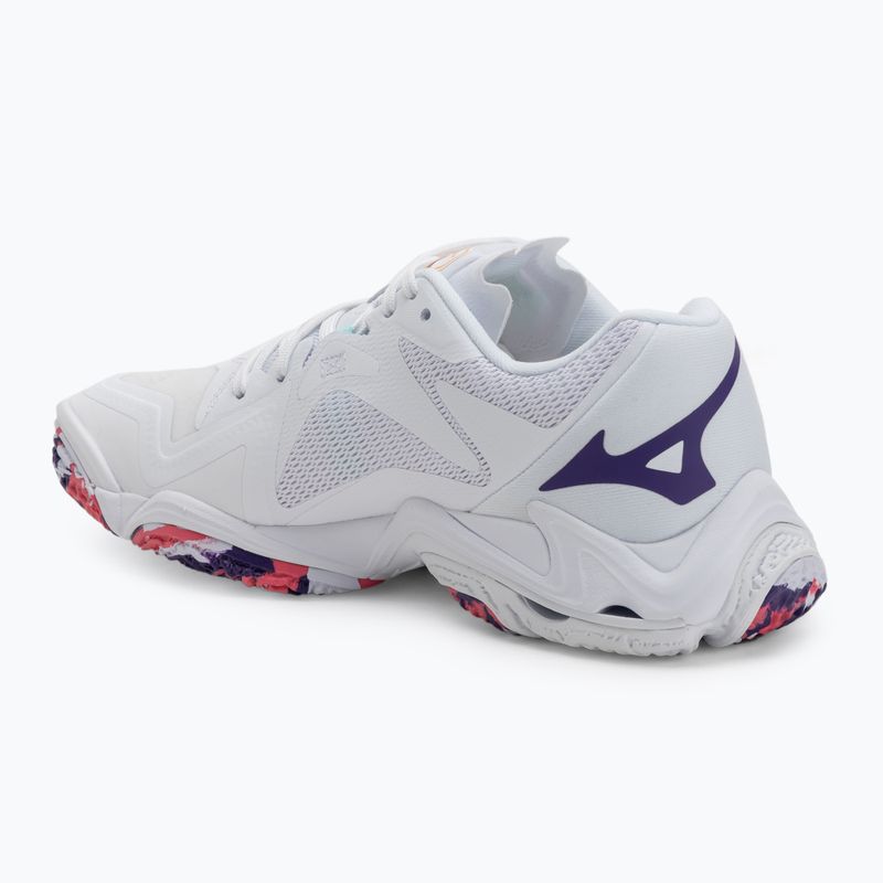 Dámské volejbalové boty Mizuno Wave Lightning Z8 bílé/fialová indigo/camelliaros 3