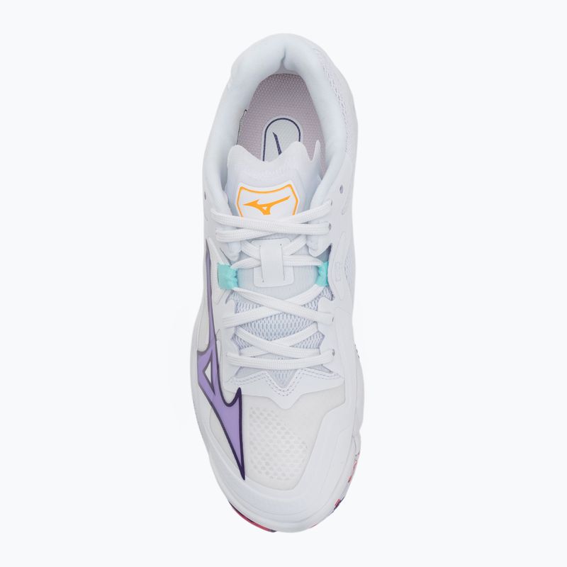 Dámské volejbalové boty Mizuno Wave Lightning Z8 bílé/fialová indigo/camelliaros 5