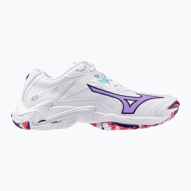 Dámské volejbalové boty Mizuno Wave Lightning Z8 bílé/fialová indigo/camelliaros 8