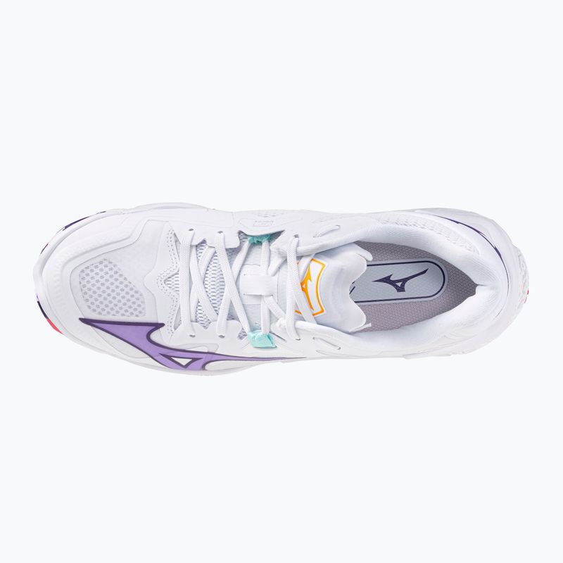 Dámské volejbalové boty Mizuno Wave Lightning Z8 bílé/fialová indigo/camelliaros 11