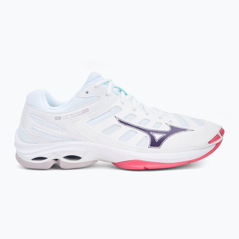 Volejbalové boty  Mizuno Wave Voltage 2 white/violet indigo/camellia rose 2