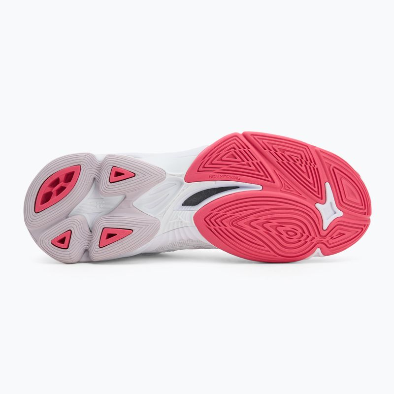 Volejbalové boty  Mizuno Wave Voltage 2 white/violet indigo/camellia rose 4