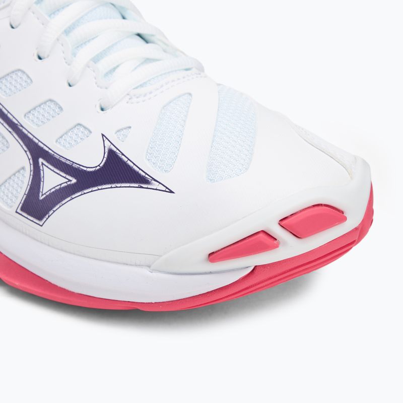 Volejbalové boty  Mizuno Wave Voltage 2 white/violet indigo/camellia rose 7
