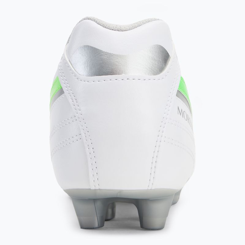 Pánské kopačky Mizuno Morelia II Club Md white/neon green/galaxy silver 6
