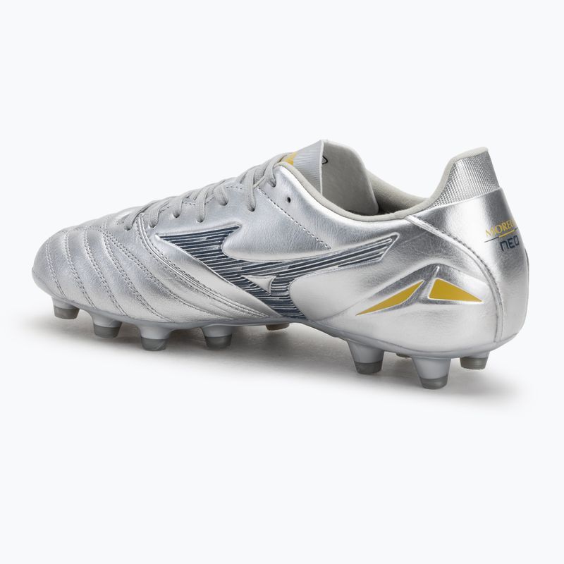 Pánské kopačky Mizuno Morelia Neo IV Pro Md galaxy silver/8605 c/cool gray 3c 3