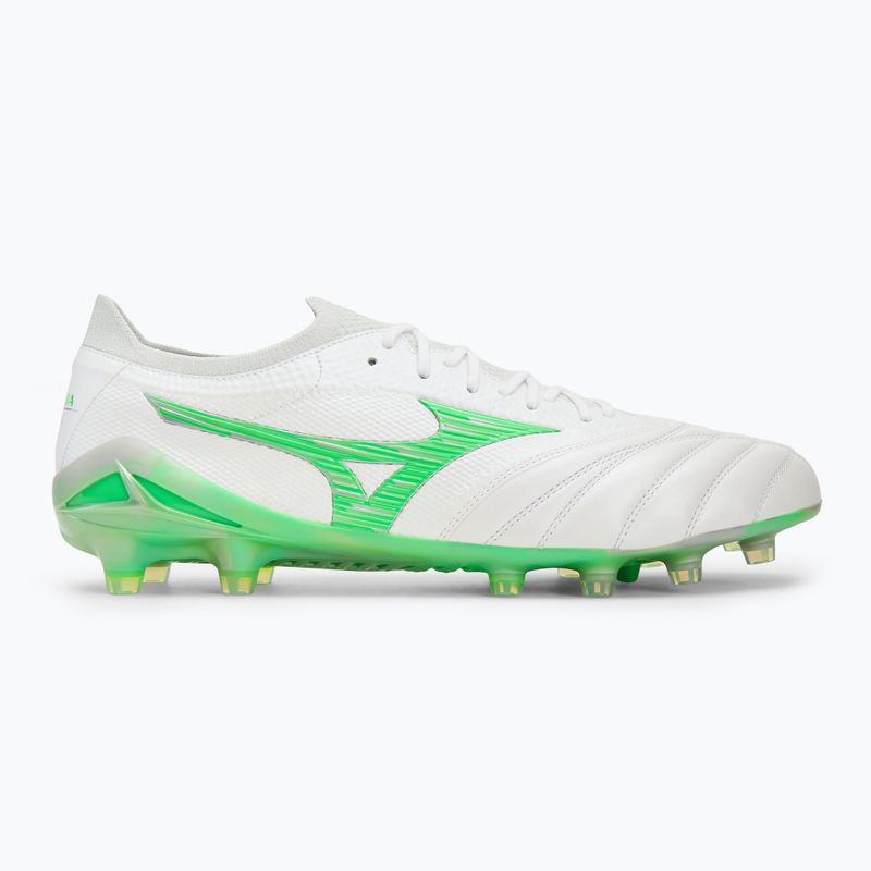 Pánské kopačky Mizuno Morelia Neo IV β Japan Md white/neon green/cool gray 3c 2