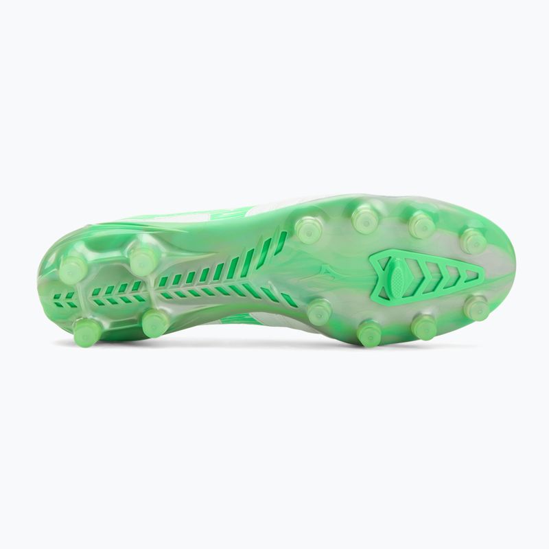Pánské kopačky Mizuno Morelia Neo IV Β Elite MD white/neon green/cool gray 3c 4