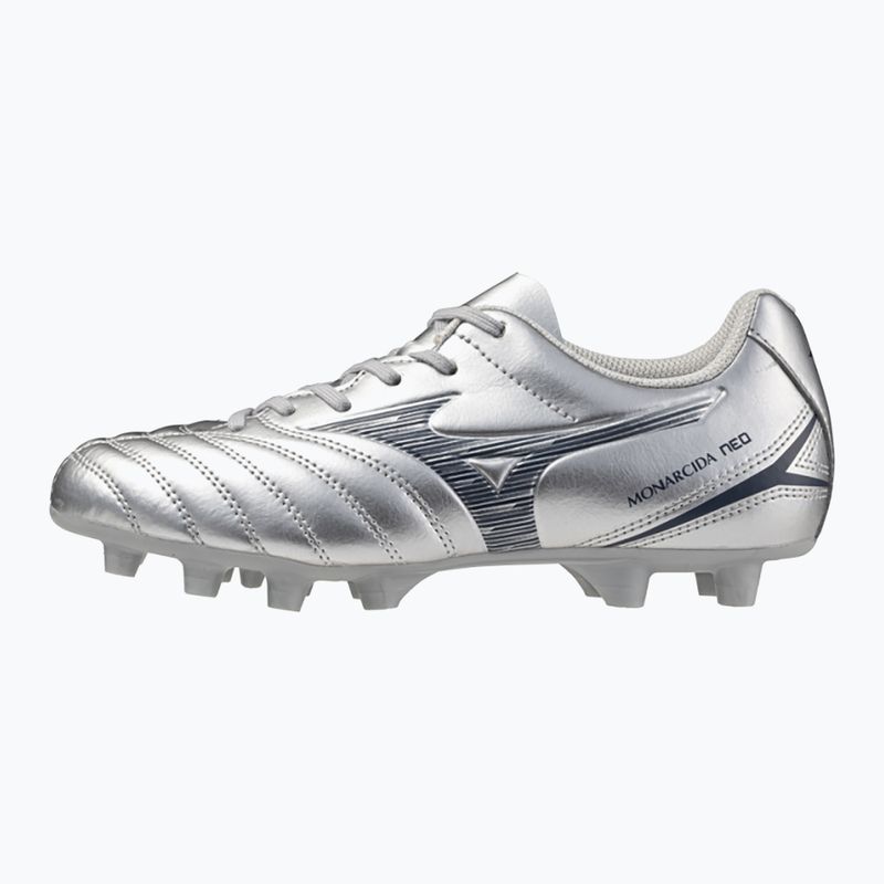 Dětské kopačky  Mizuno Monarcida Neo III Select Jr Md galaxy silver/8605 c/gold