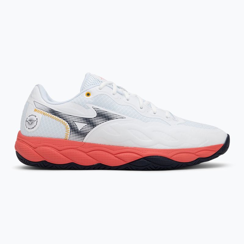 Pánské tenisové boty Mizuno Wave Enforce Court AC white/baritone blue/calypso coral 2