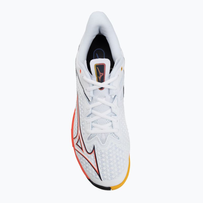 Pánské tenisové boty Mizuno Wave Exceed Tour 6 AC white/fiery coral 2/citrus 5