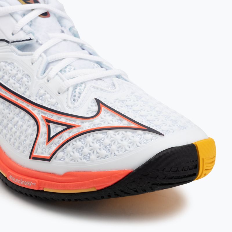 Pánské tenisové boty Mizuno Wave Exceed Tour 6 AC white/fiery coral 2/citrus 7